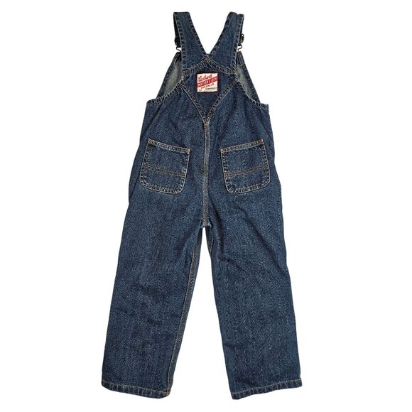 Carhartt Kids Denim Overalls 4T Adjustable Straps & Pocket Details Blue - Picture 3 of 6